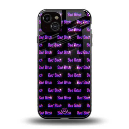 bad bitch back phone cover | glass case for iphone 14 plus