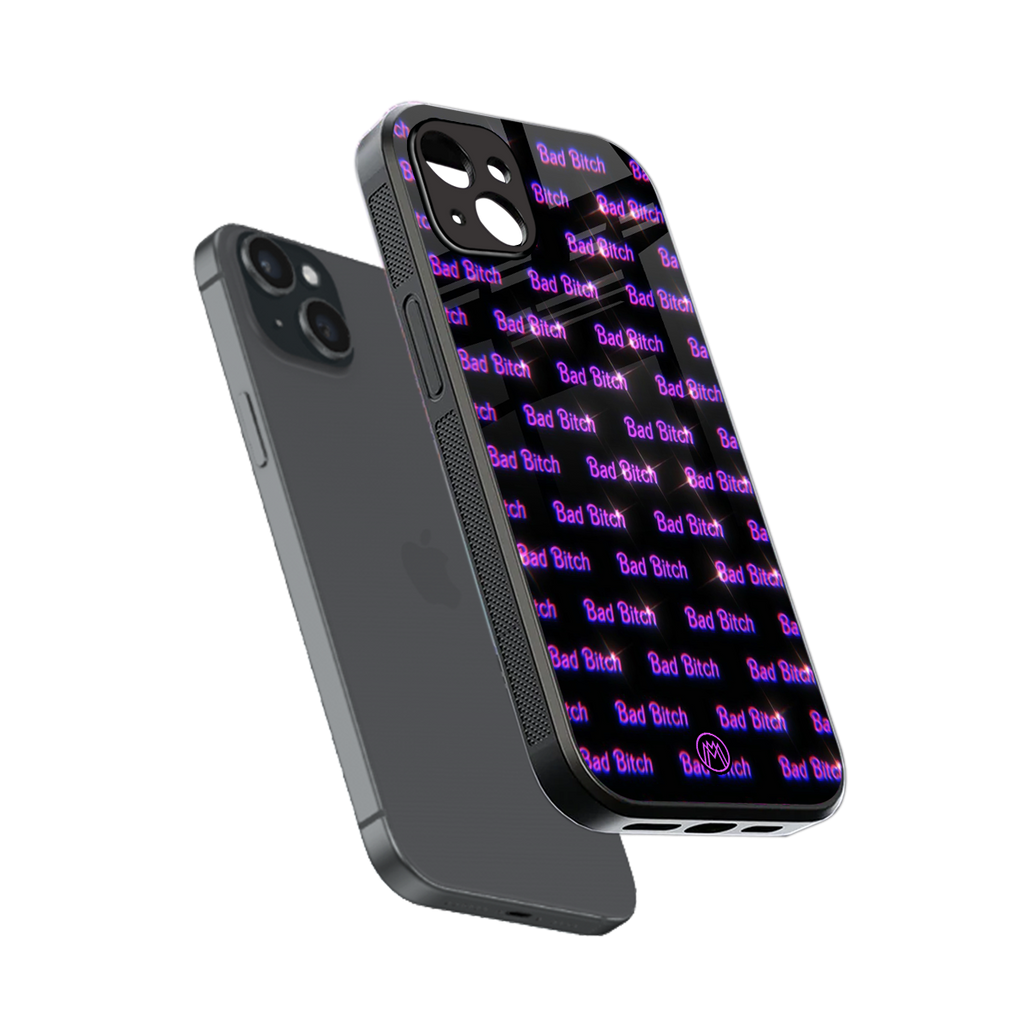 bad bitch back phone cover | glass case for iphone 14 plus