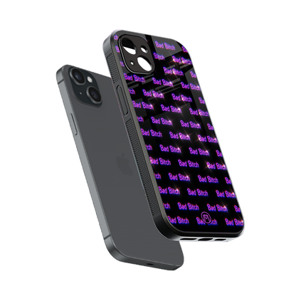 bad bitch back phone cover | glass case for iphone 14 plus