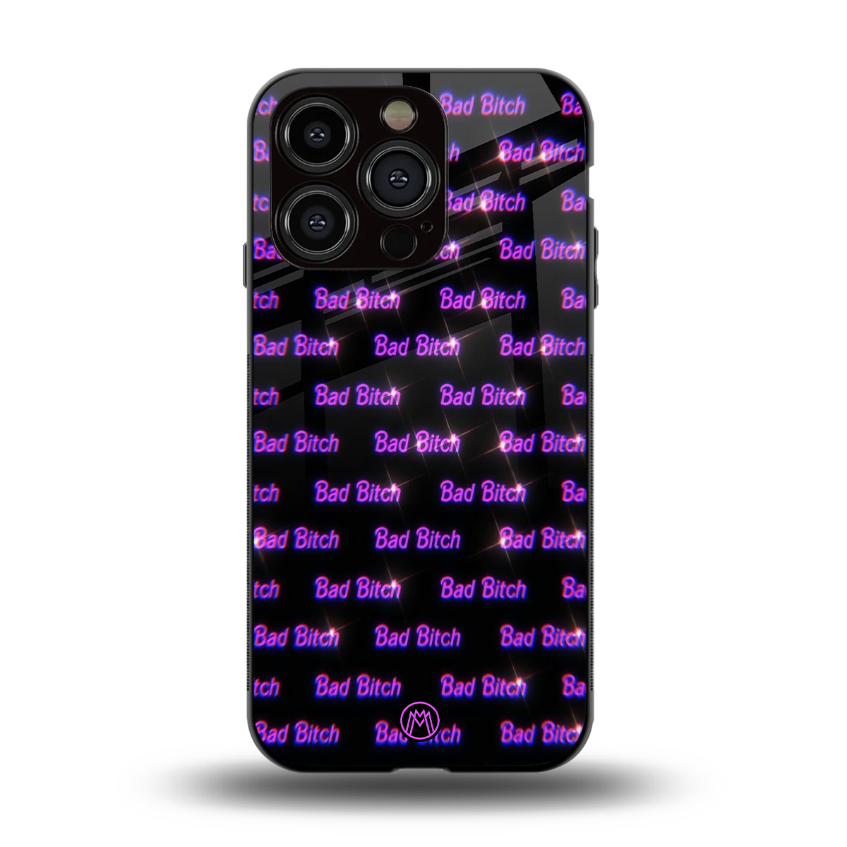 bad bitch back phone cover | glass case for iphone 15 pro