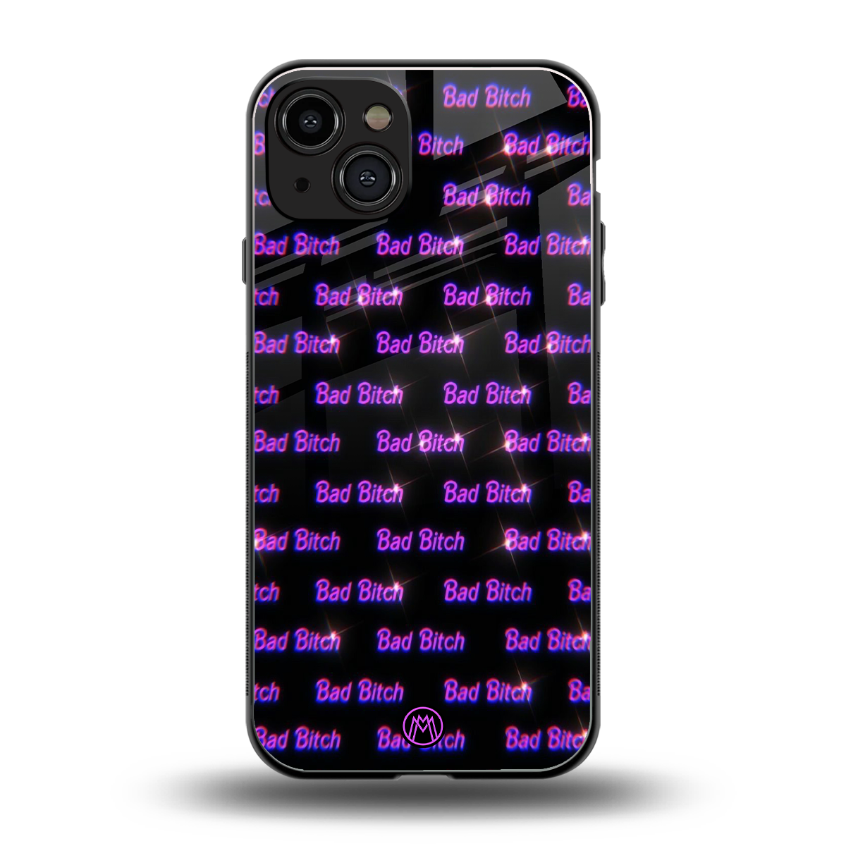 bad bitch back phone cover | glass case for iphone 15