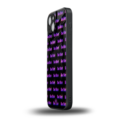 bad bitch back phone cover | glass case for iphone 15