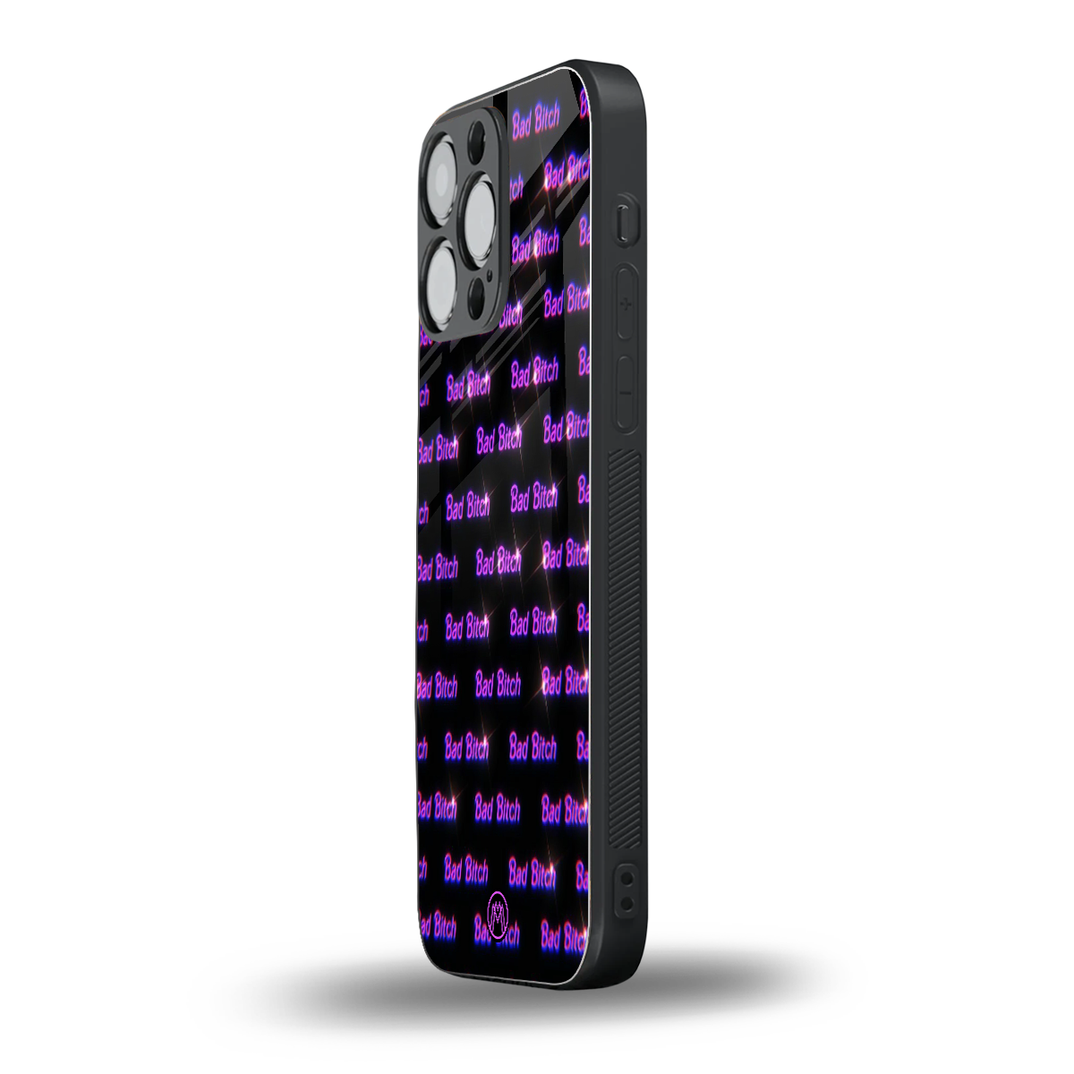 bad bitch back phone cover | glass case for iphone 16 pro max