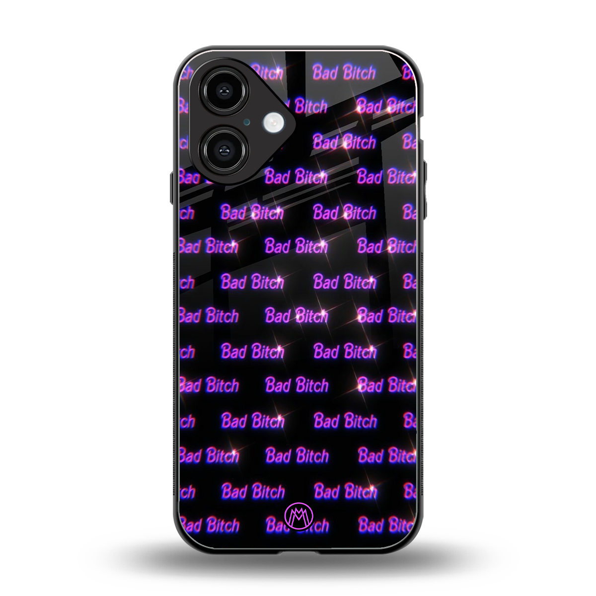 bad bitch back phone cover | glass case for iphone 16