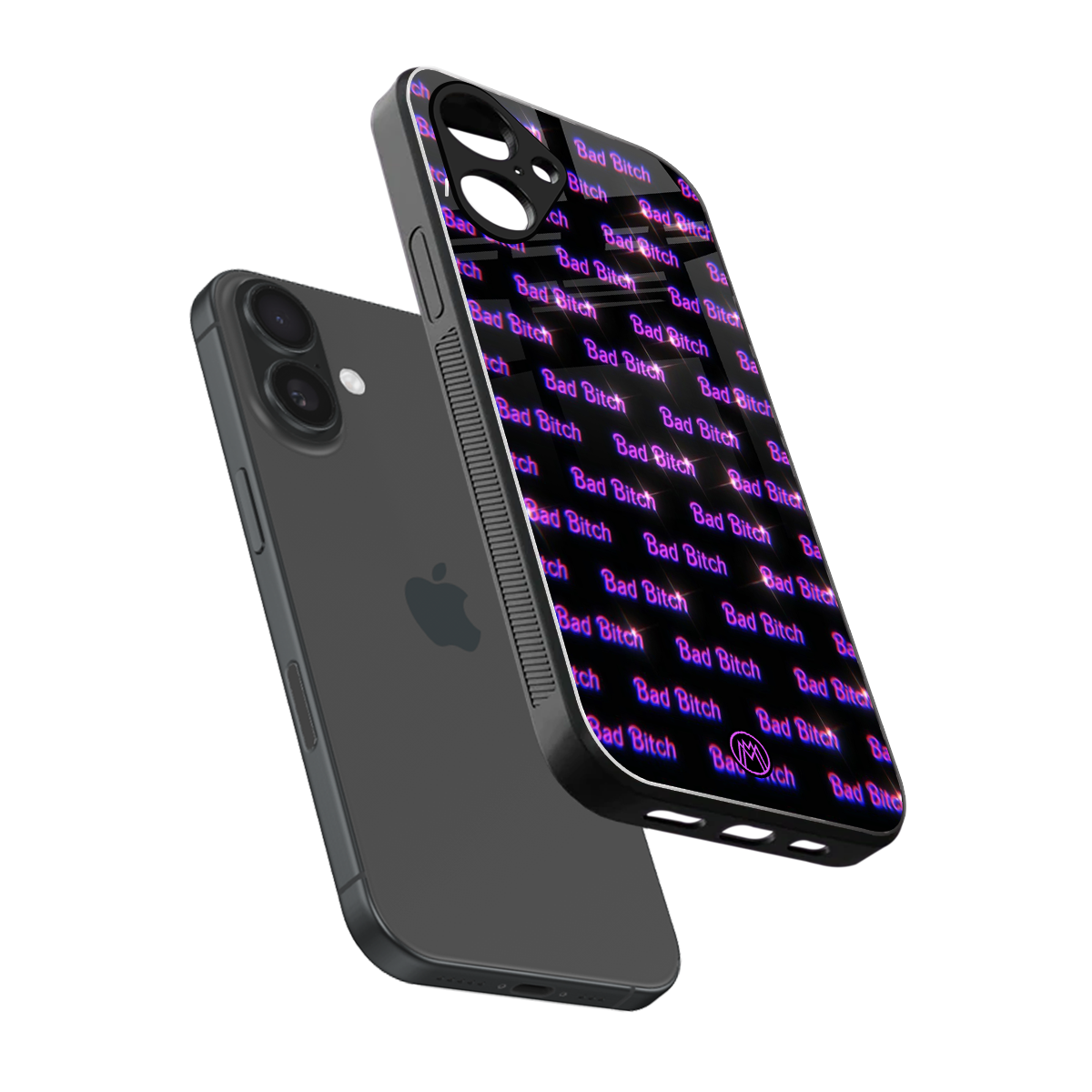 bad bitch back phone cover | glass case for iphone 16