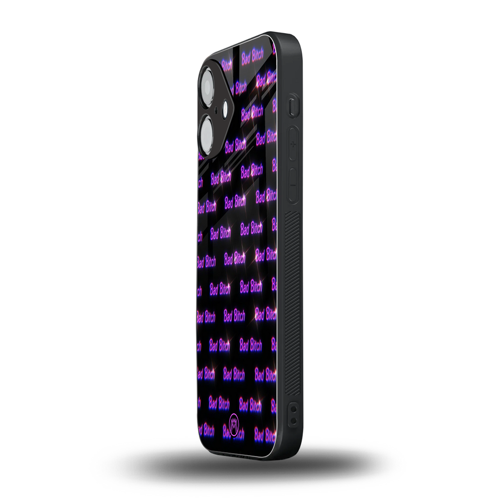 bad bitch back phone cover | glass case for iphone 16