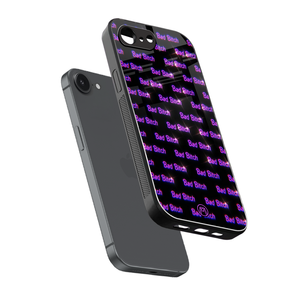 bad bitch back phone cover | glass case for iphone 16e