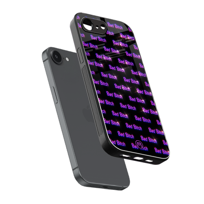 bad bitch back phone cover | glass case for iphone 16e