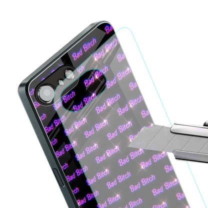 bad bitch back phone cover | glass case for iphone 16e