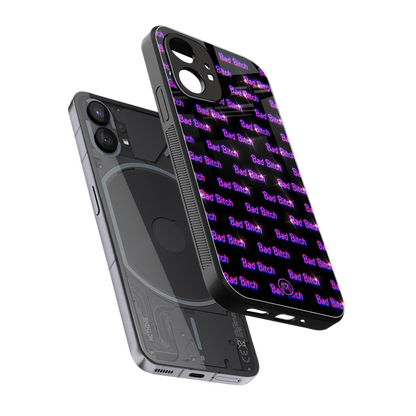 bad bitch back phone cover | glass case for nothing phone 1