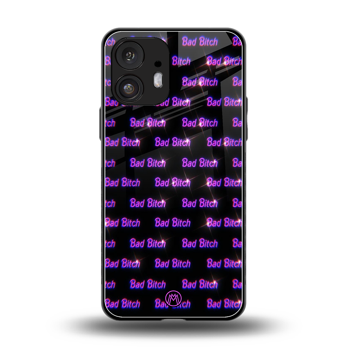 bad bitch back phone cover | glass case for nothing phone 2