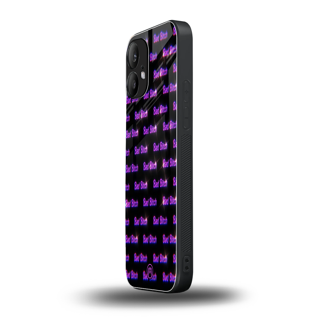 bad bitch back phone cover | glass case for nothing phone 2