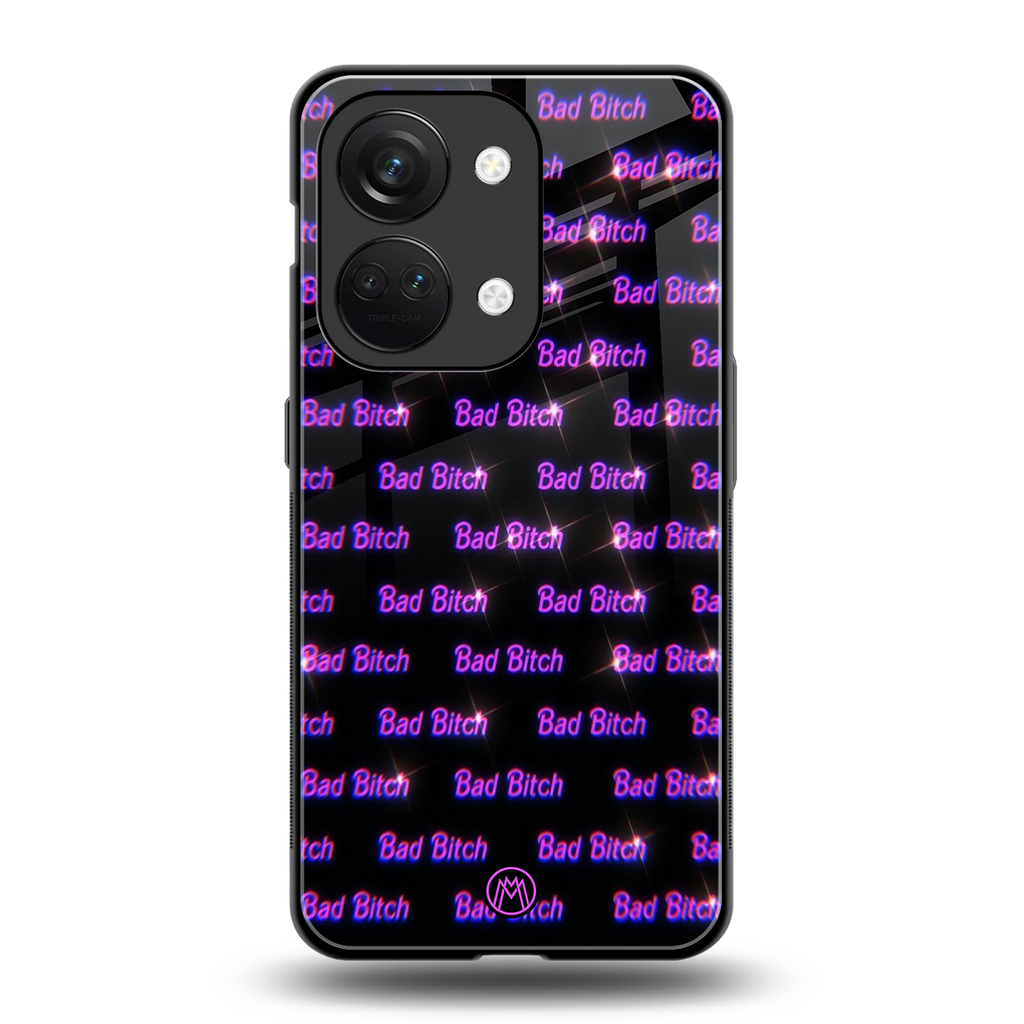 bad bitch back phone cover | glass case for oneplus nord 3