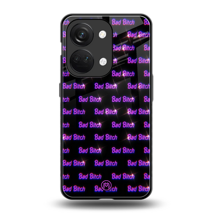 bad bitch back phone cover | glass case for oneplus nord 3