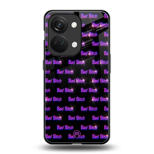 bad bitch back phone cover | glass case for oneplus nord 3
