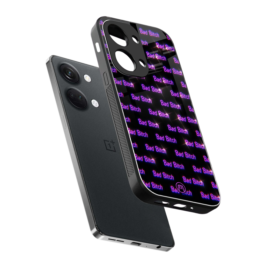 bad bitch back phone cover | glass case for oneplus nord 3