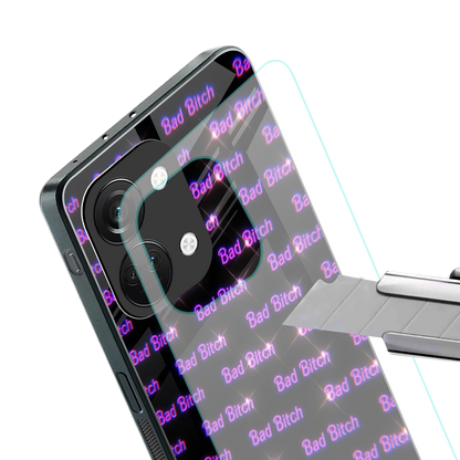 bad bitch back phone cover | glass case for oneplus nord 3