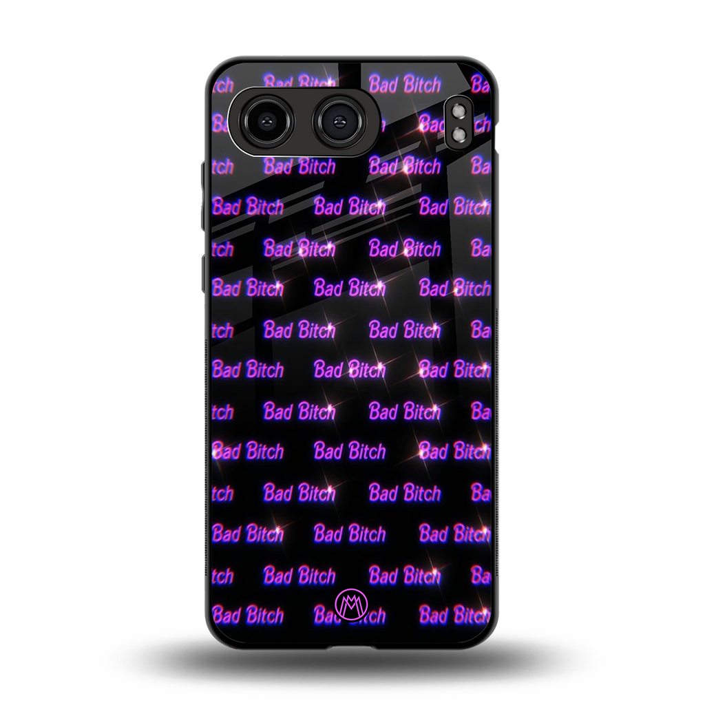 bad bitch back phone cover | glass case for oneplus nord 4