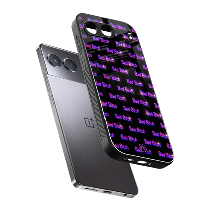 bad bitch back phone cover | glass case for oneplus nord 4