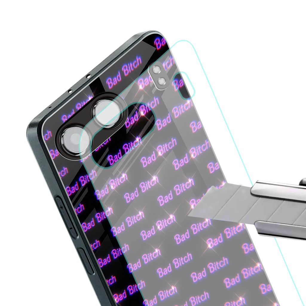 bad bitch back phone cover | glass case for oneplus nord 4