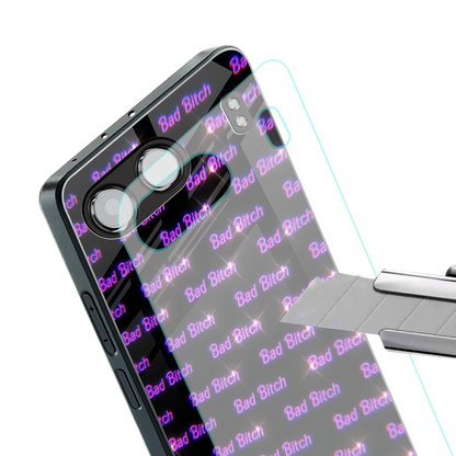 bad bitch back phone cover | glass case for oneplus nord 4
