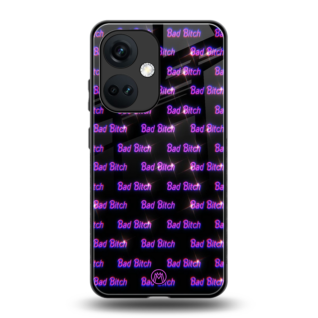 bad bitch back phone cover | glass case for oneplus nord ce 3