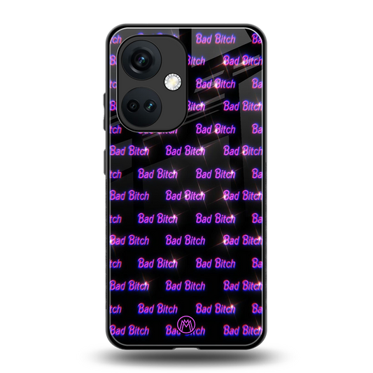 bad bitch back phone cover | glass case for oneplus nord ce 3