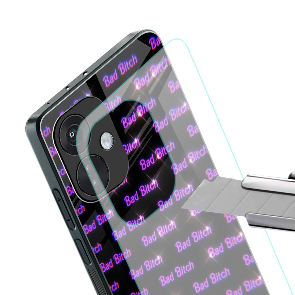 bad bitch back phone cover | glass case for oneplus nord ce 3