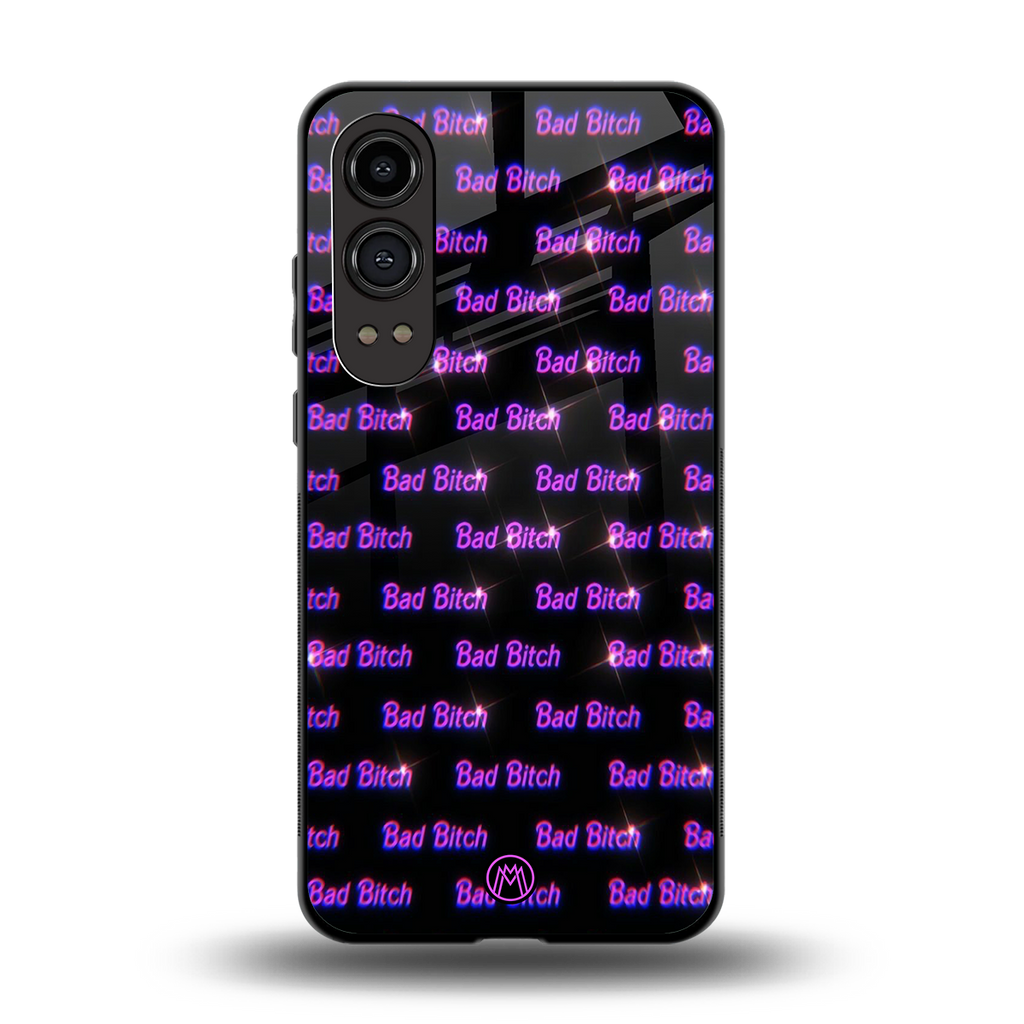 bad bitch back phone cover | glass case for oneplus nord ce 4 lite