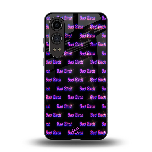 bad bitch back phone cover | glass case for oneplus nord ce 4 lite