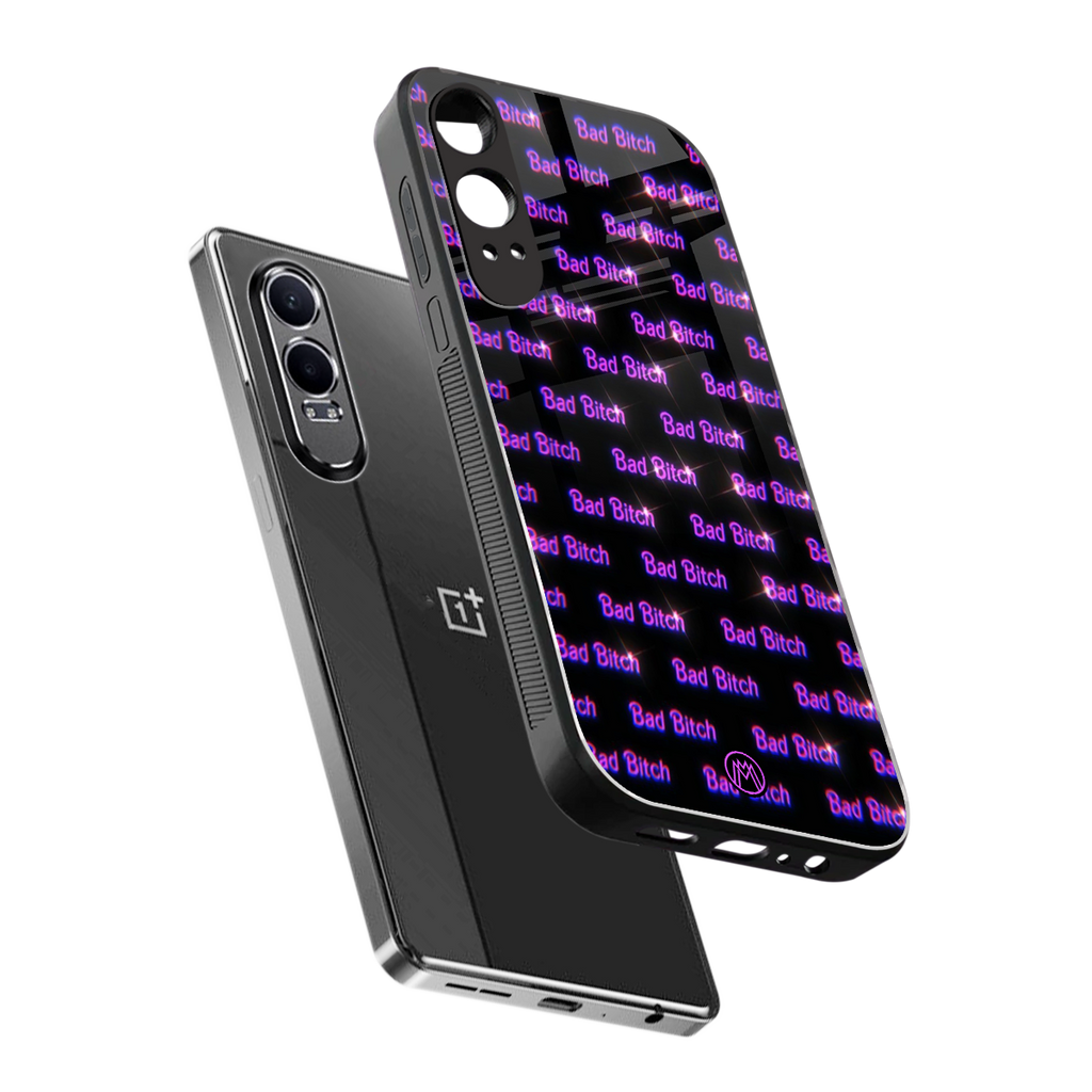bad bitch back phone cover | glass case for oneplus nord ce 4 lite