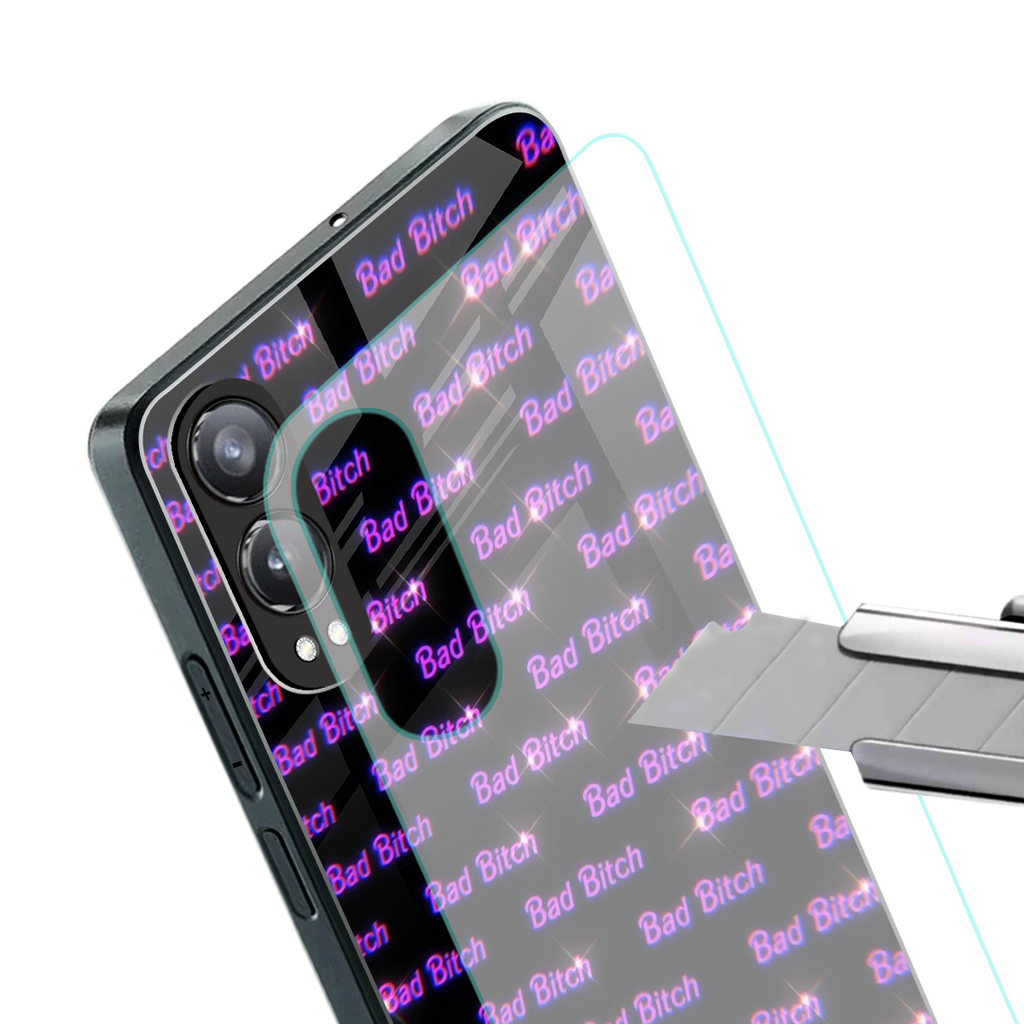 bad bitch back phone cover | glass case for oneplus nord ce 4 lite