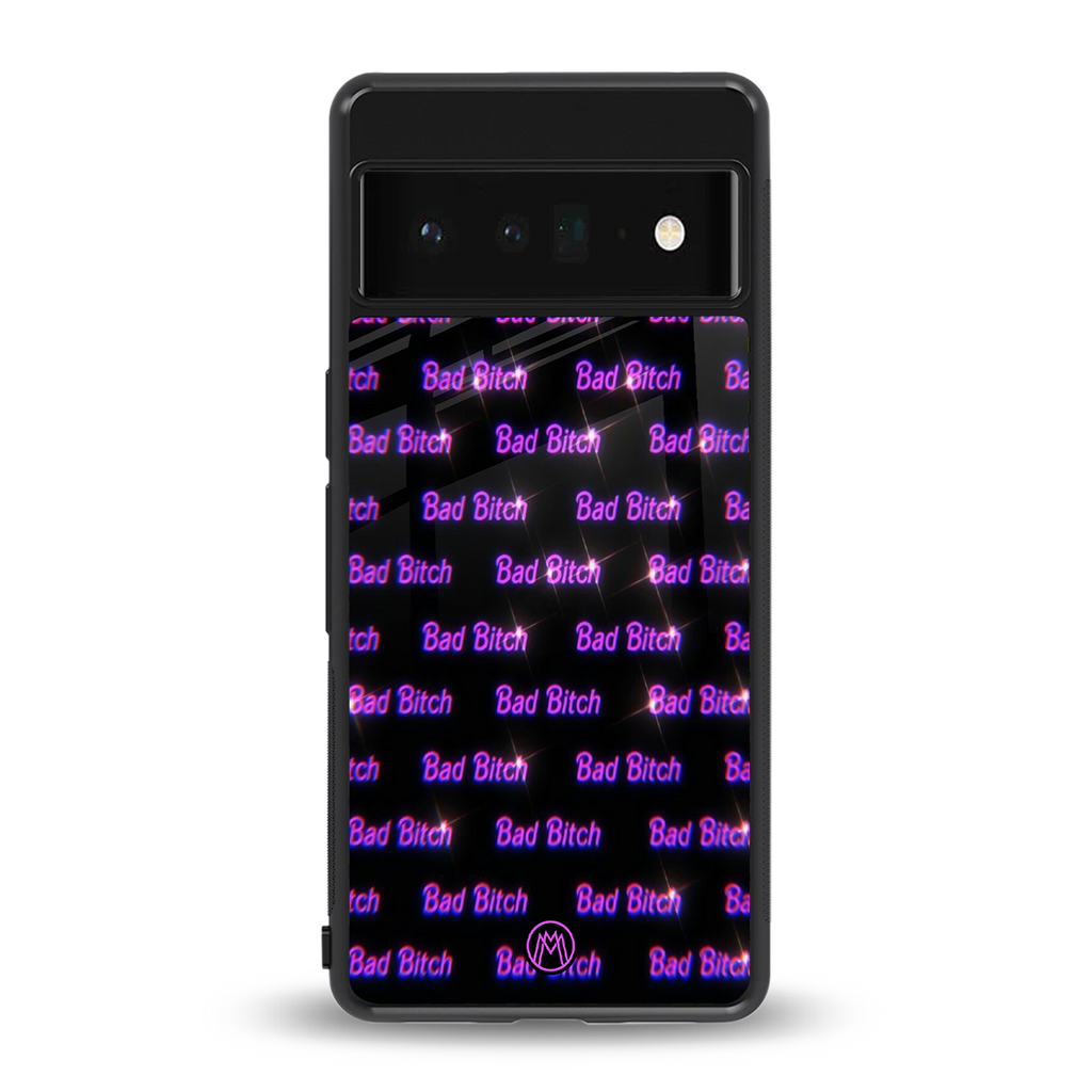 bad bitch back phone cover | glass case for google pixel 6 pro