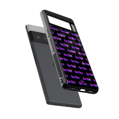 bad bitch back phone cover | glass case for google pixel 6 pro