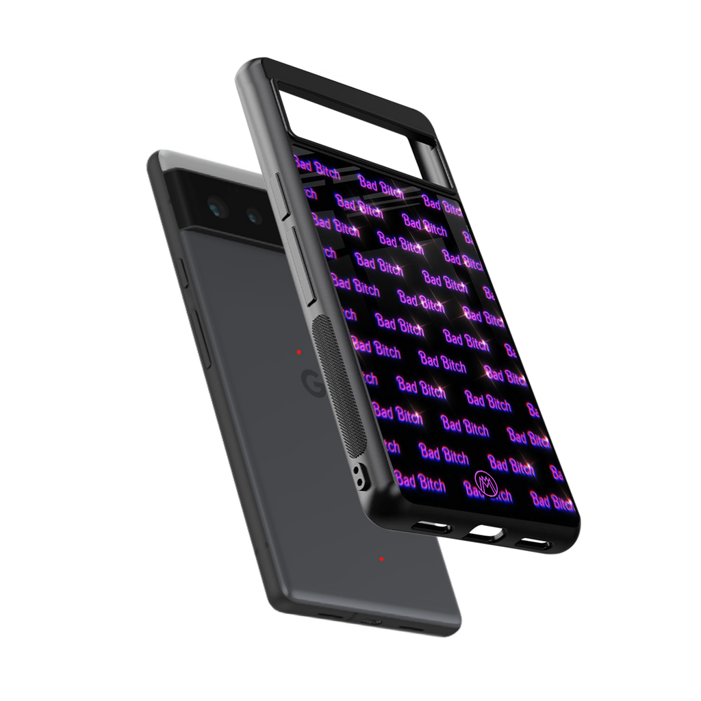 bad bitch back phone cover | glass case for google pixel 6