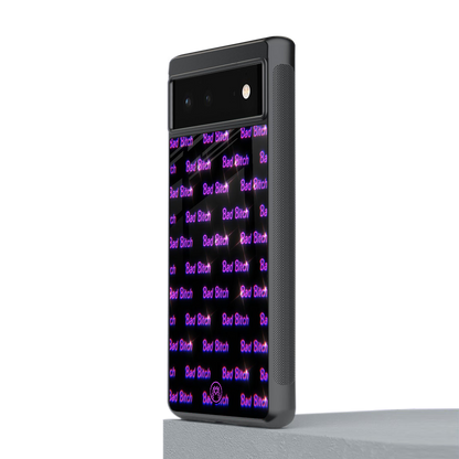 bad bitch back phone cover | glass case for google pixel 6
