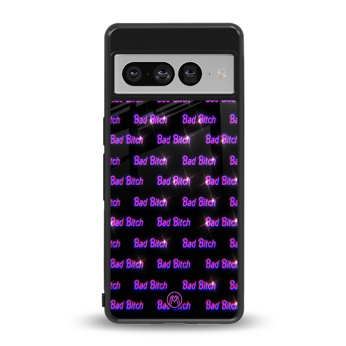 bad bitch back phone cover | glass case for google pixel 7 pro