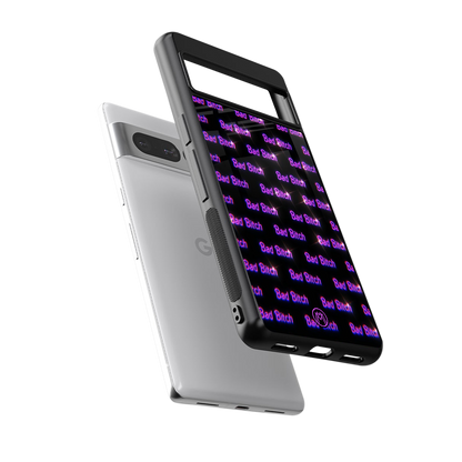 bad bitch back phone cover | glass case for google pixel 7 pro