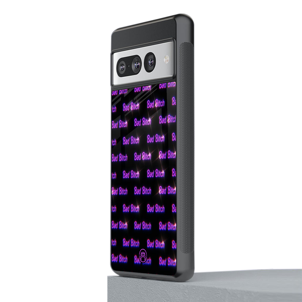 bad bitch back phone cover | glass case for google pixel 7 pro