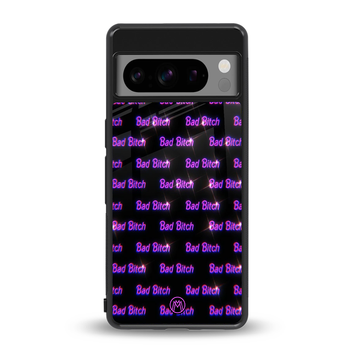 bad bitch back phone cover | glass case for google pixel 8 pro
