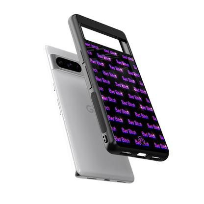 bad bitch back phone cover | glass case for google pixel 8 pro