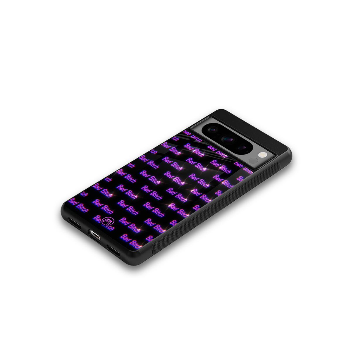 bad bitch back phone cover | glass case for google pixel 8 pro