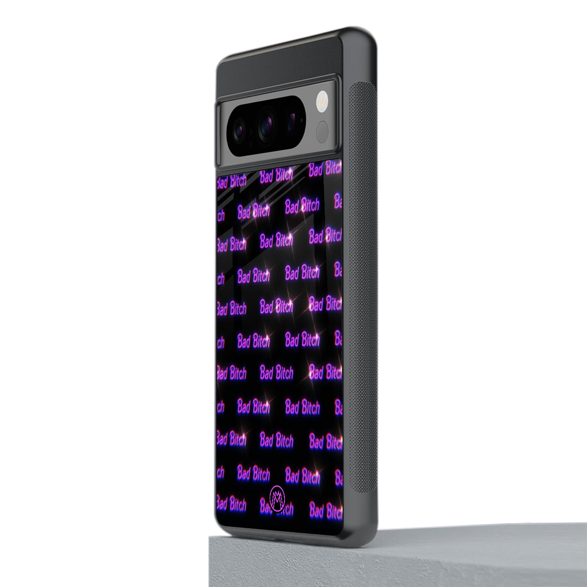 bad bitch back phone cover | glass case for google pixel 8 pro