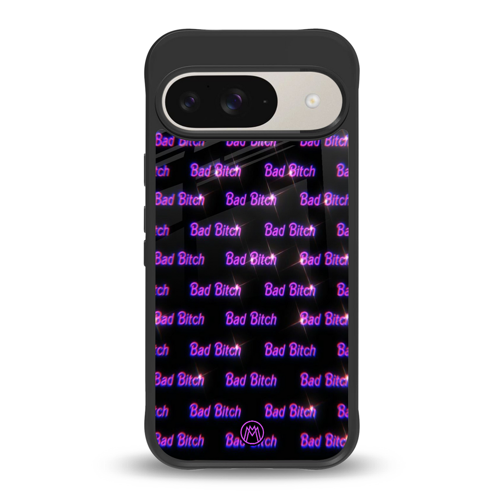bad bitch back phone cover | glass case for google pixel 9