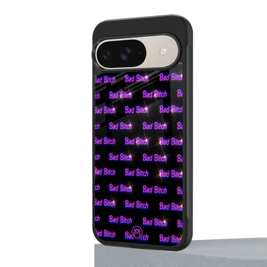 bad bitch back phone cover | glass case for google pixel 9