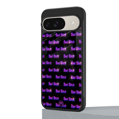 bad bitch back phone cover | glass case for google pixel 9