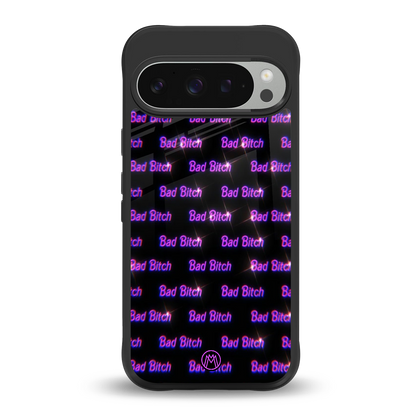 bad bitch back phone cover | glass case for google pixel 9 pro