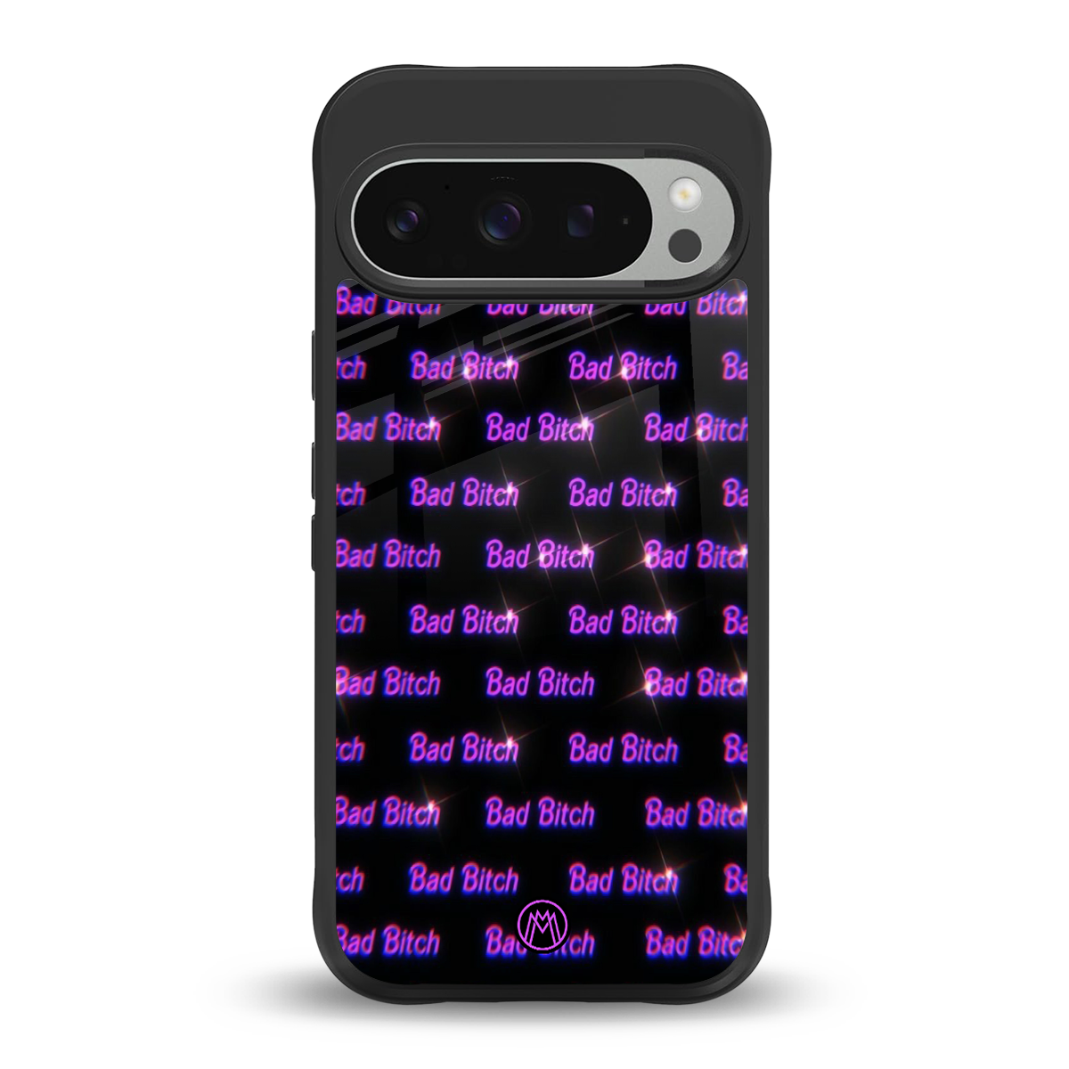 bad bitch back phone cover | glass case for google pixel 9 pro xl