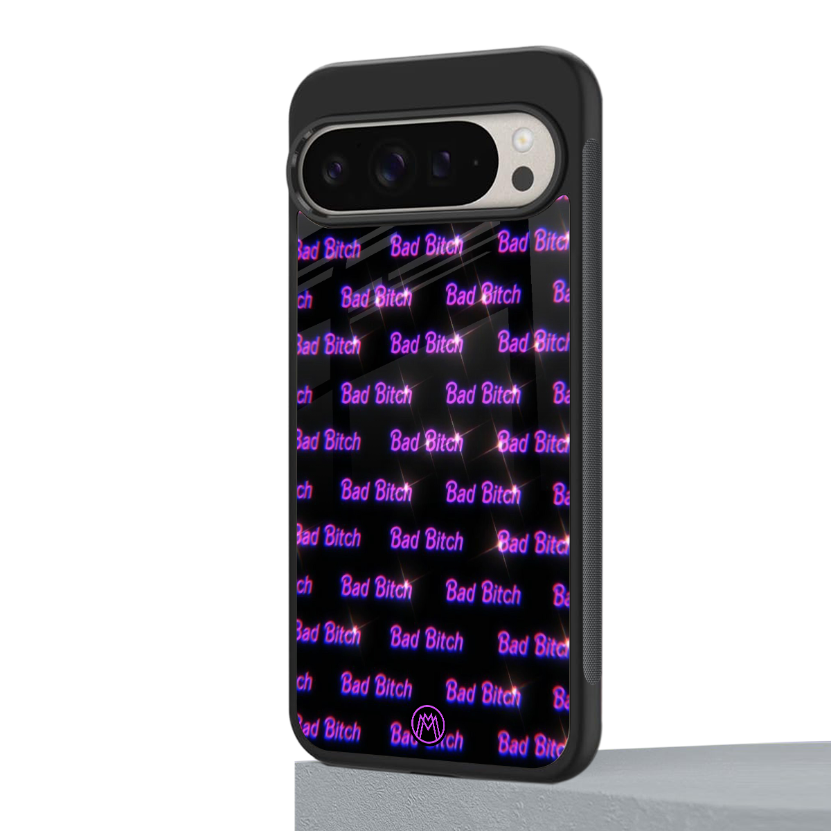 bad bitch back phone cover | glass case for google pixel 9 pro xl