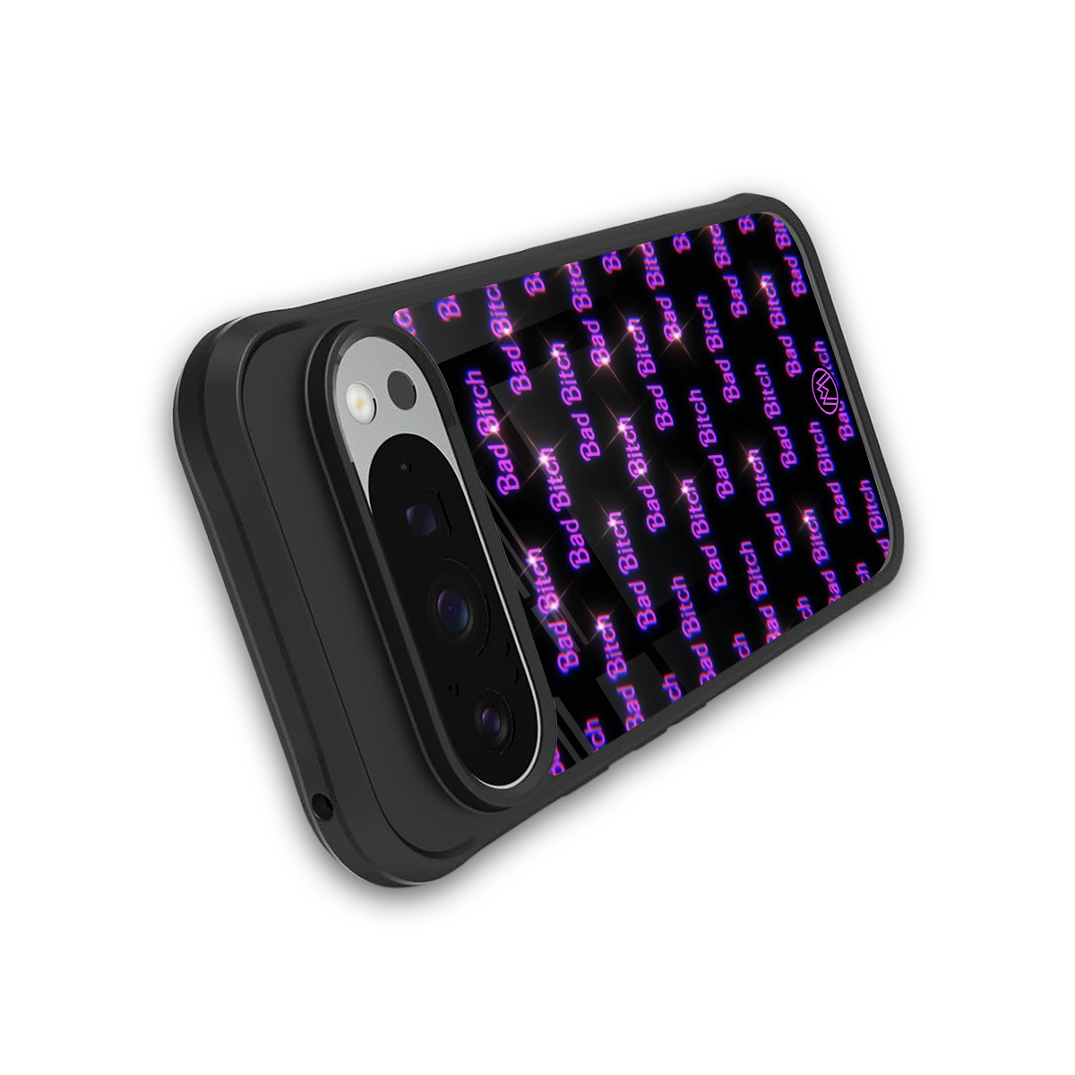 bad bitch back phone cover | glass case for google pixel 9 pro xl
